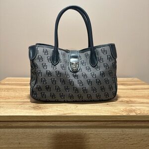 Dooney & Bourke Black and Gray Tote Bag
